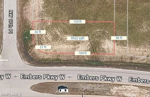 Aerial overview of property's location