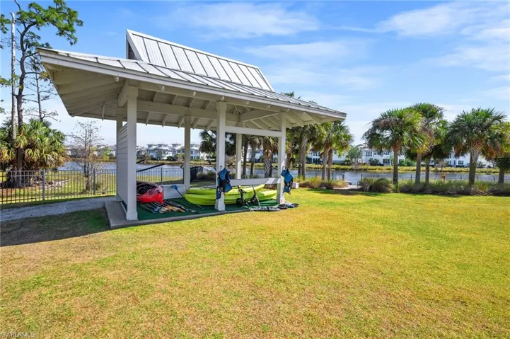 View of yard featuring a water view