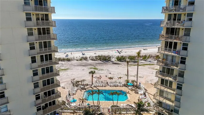 View of pool and beach