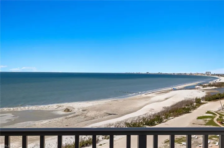 Water view with a beach view