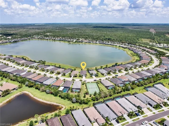 Aerial view of community