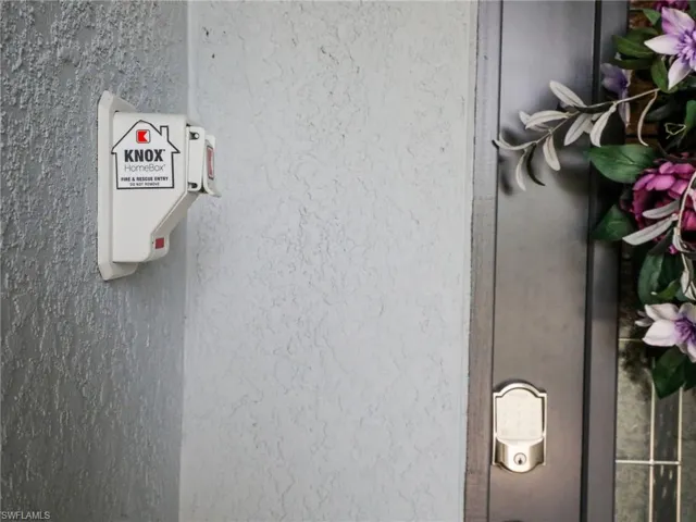 Knox Box-Fire Dept. can gain entry in case of emergency