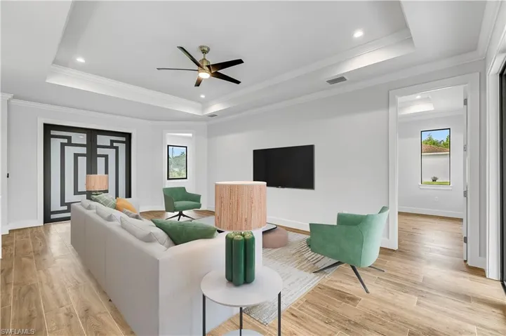 Picture digitally staged from a model home