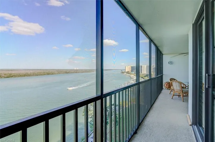UNIT HAS AN EXTENDED SCREENED LANAI.  SLIDING DOORS TO RIGHT LEAD TO OWNER'S SUITE.