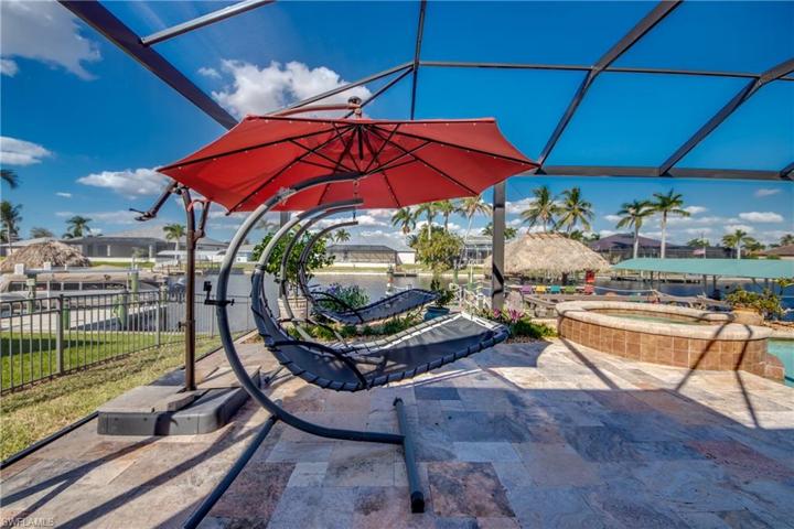 On this end of the patio comes with the ultimate relaxing swings.  ALL LANAI FURNITURE COMES WITH HOUSE