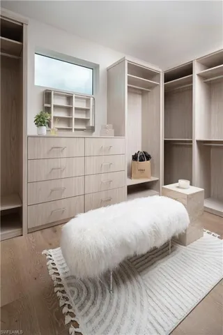 Spacious closet featuring wood finished floors