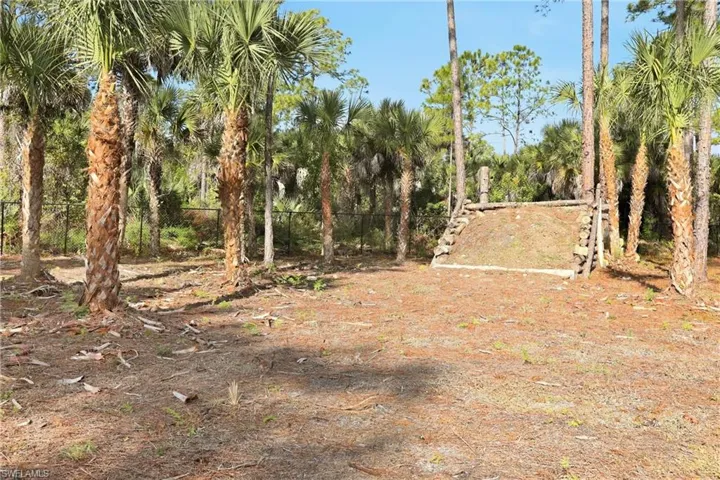 Berm for target practice