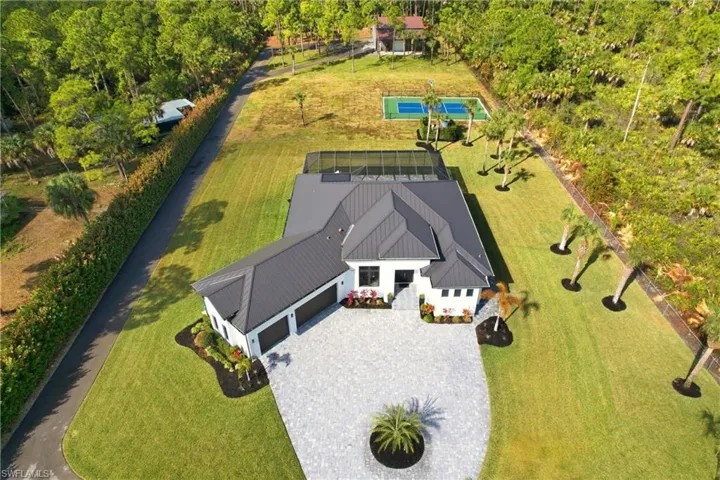 View from above of property