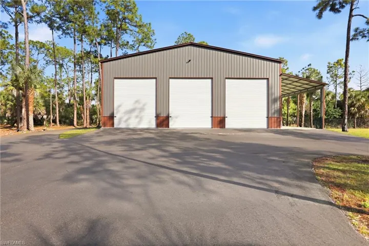 Garage with a detached garage