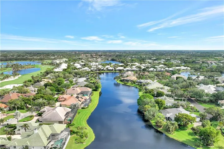 Views of the sparkling water and lush landscaping seem to go on forever.