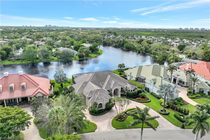 Aerial view of this spectacular single family home in Deerwood of Bonita Bay!