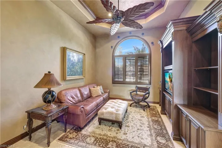 This spacious room can be used as an office, bedroom or den.