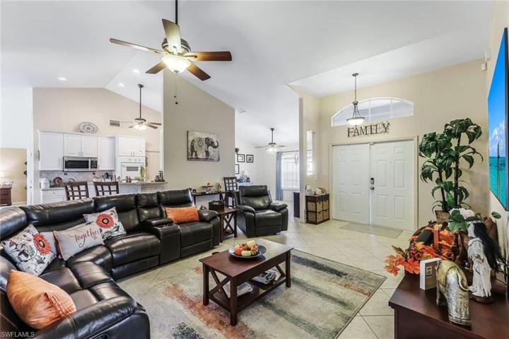 Kitchen opens up to the Great Room