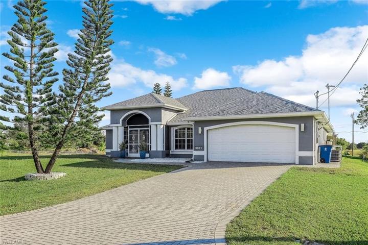 Paver Driveway and nice landscaping