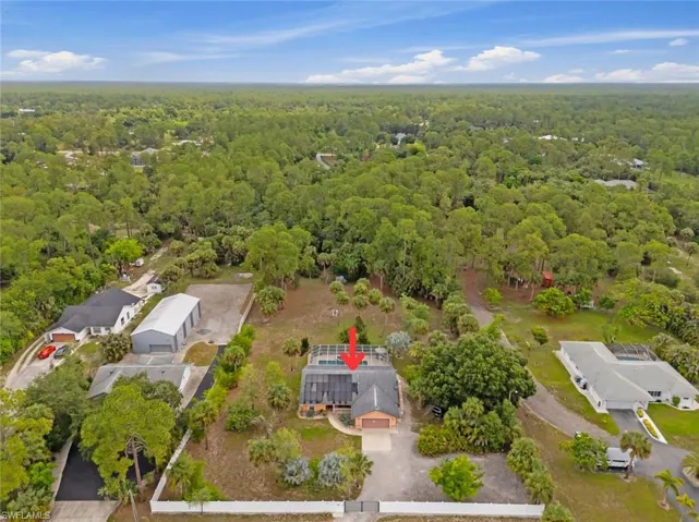 Stunning private home with on oversized lot of 2.73 acres.