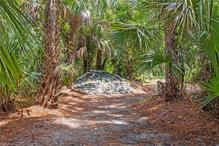 Path to shooting range.