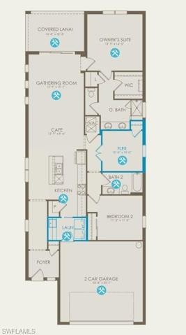 Floorplan with structurals