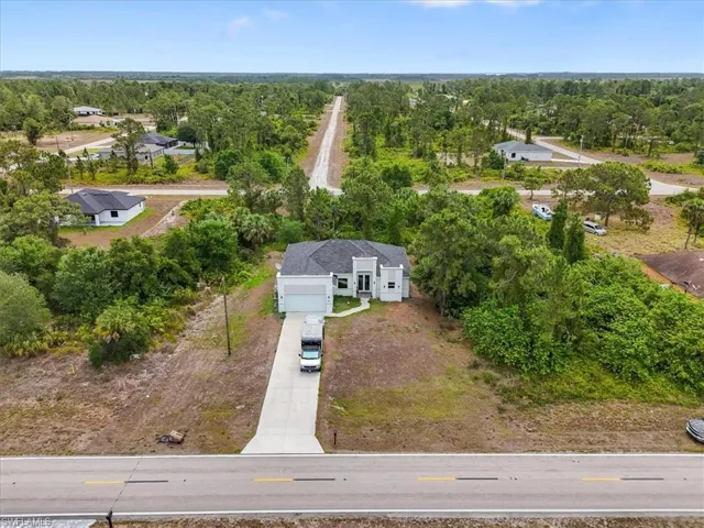 View from above of property