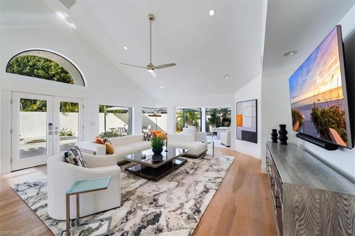 Sectional living area of great room