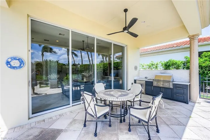 Covered Outdoor Seating just off the Family Room