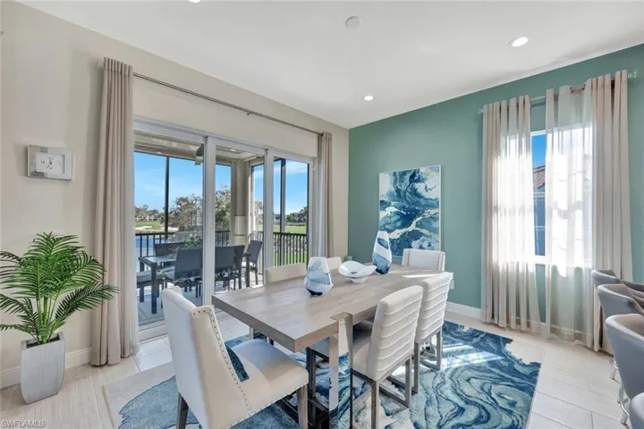 Your guests will totally enjoy the view from your spacious dining area!