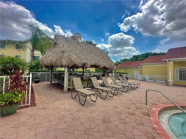 View of patio / terrace with a swimming pool