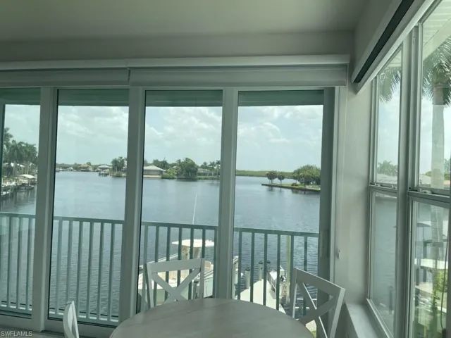 Expansive water frontage with a dock