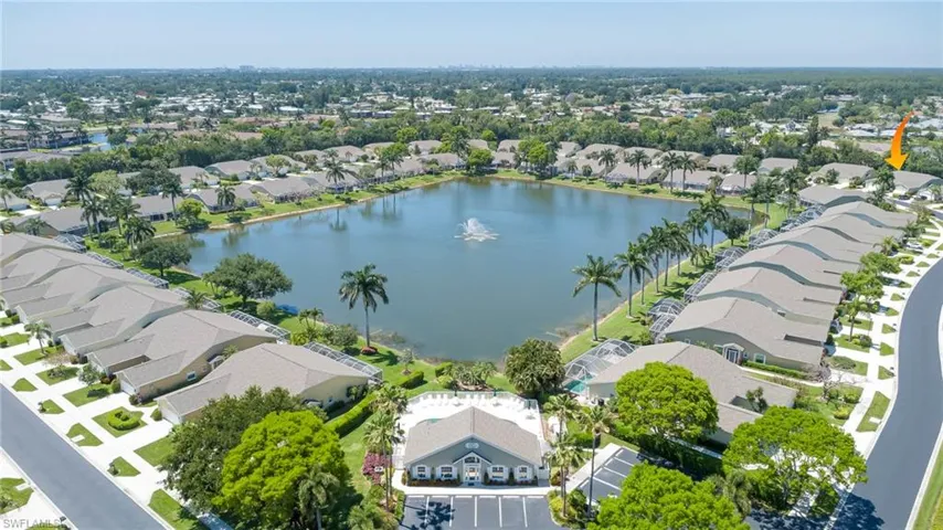 Community pool is a quick distance from the home wtih lake views and plenty of parking.