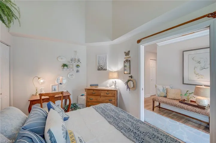 front bedroom has pocket doors