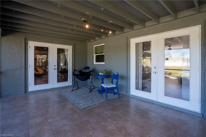 View of patio / terrace featuring french doors