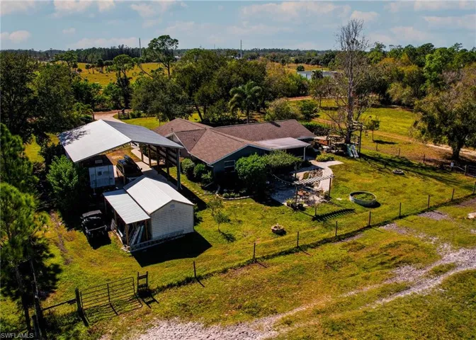 Bird's eye view featuring a rural view