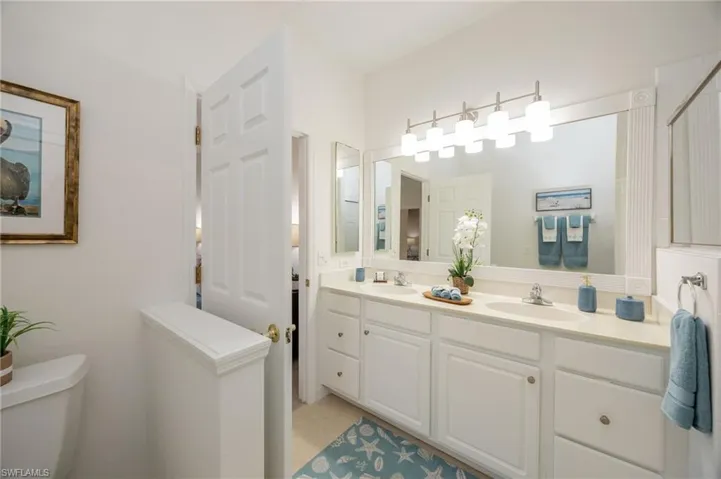 Guest Bedroom, tile floor, new ceiling fan