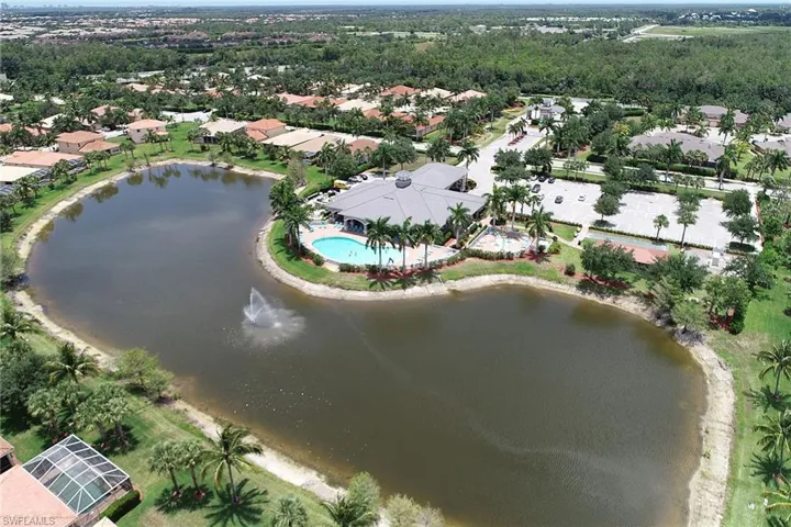 rear view of clubhouse and pool