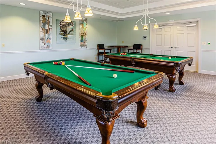 billiards room