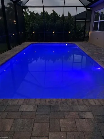 Pool lights have multiple colors that can be set to one color, two, or can rotate through