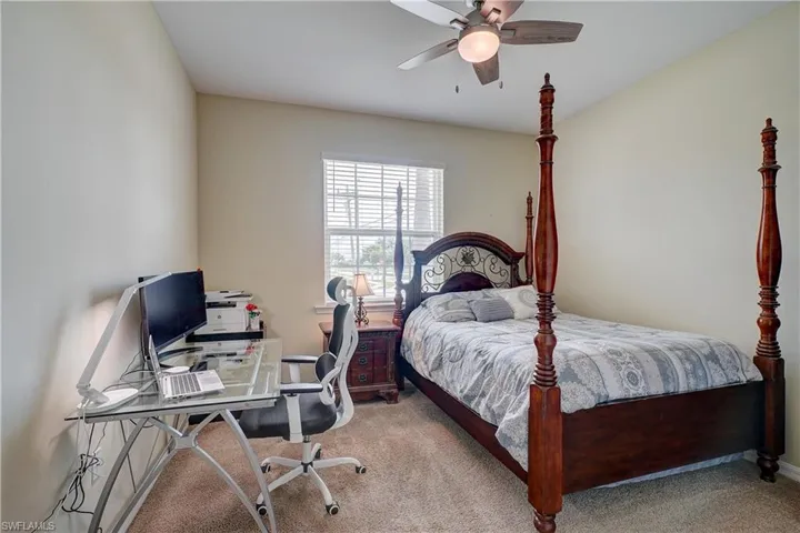Bedroom #3 with room for queen bed, nightstand, dresser, and desk