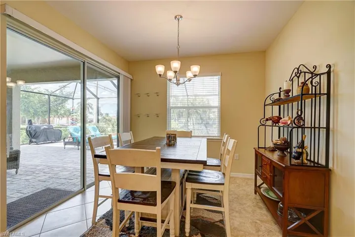 Dining area with a healthy amount of sunlight, perfect for family dinners