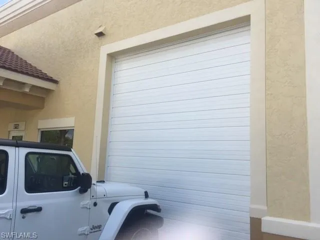 View of overhead door