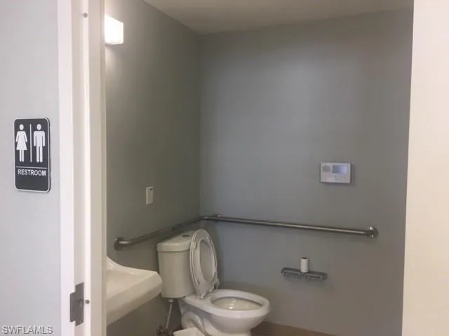 Bathroom with toilet and a sink