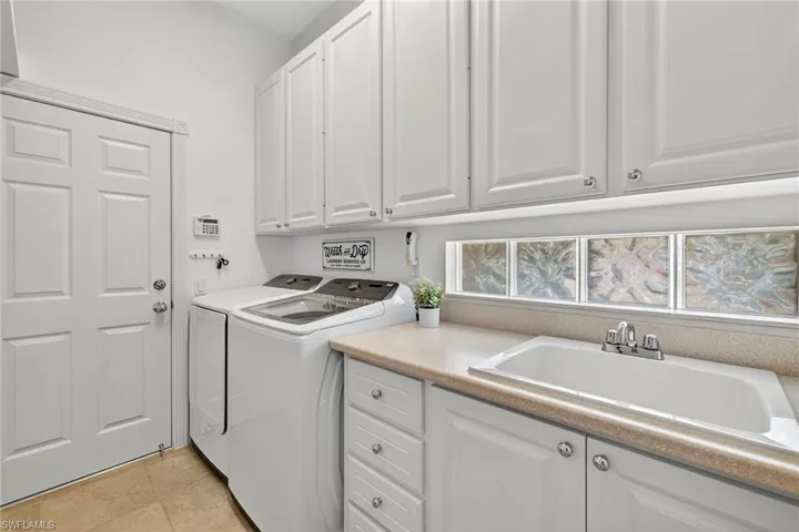 Laundry Storage Cabinets & Utility Sink