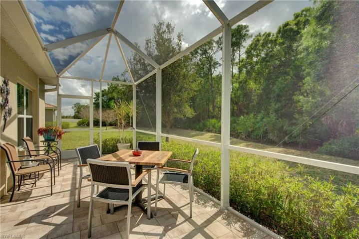This screened area stretches out to an impressive 23' x 10'
