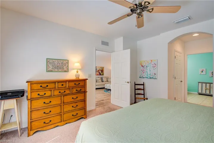 You can see how the higher ceilings really enhance this home