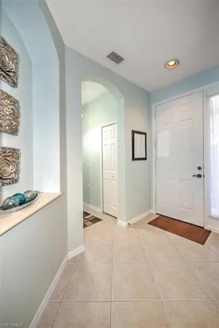 Gracious and inviting tiled foyer!