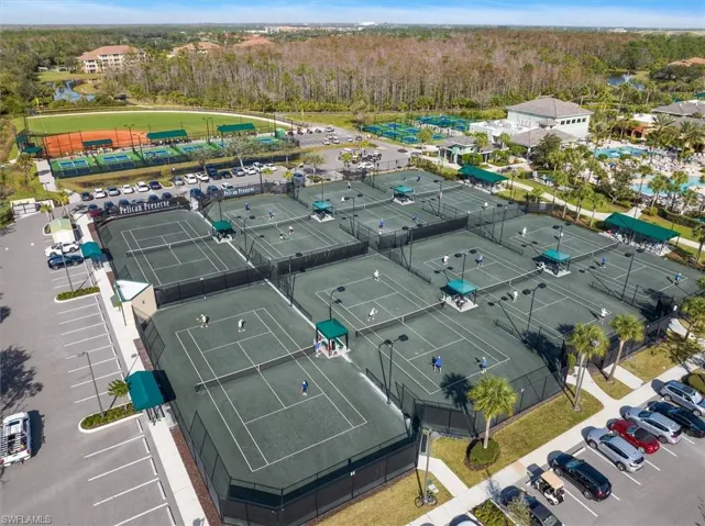 Drone / aerial view of tennis courts!
