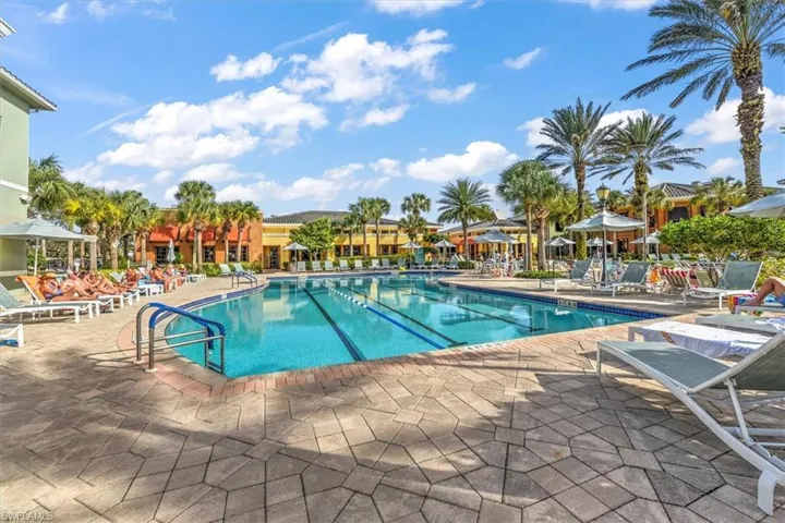 View of Community pool and expansive poold deck!
