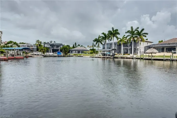 Property view of water featuring a boat dock