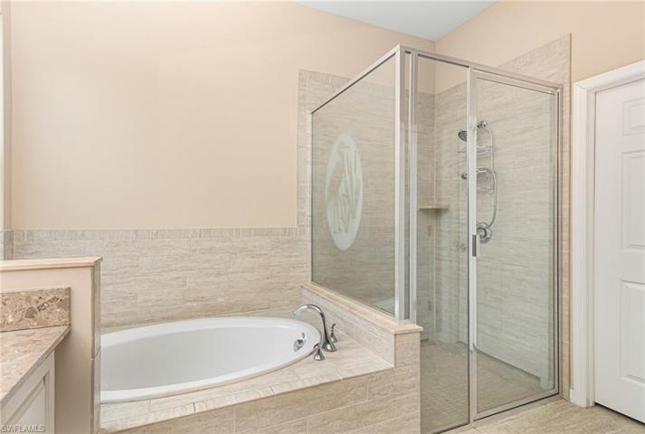 Separate tub and shower