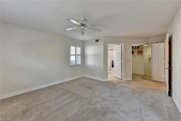 View of Master Bedroom from Lanai Sliding Door