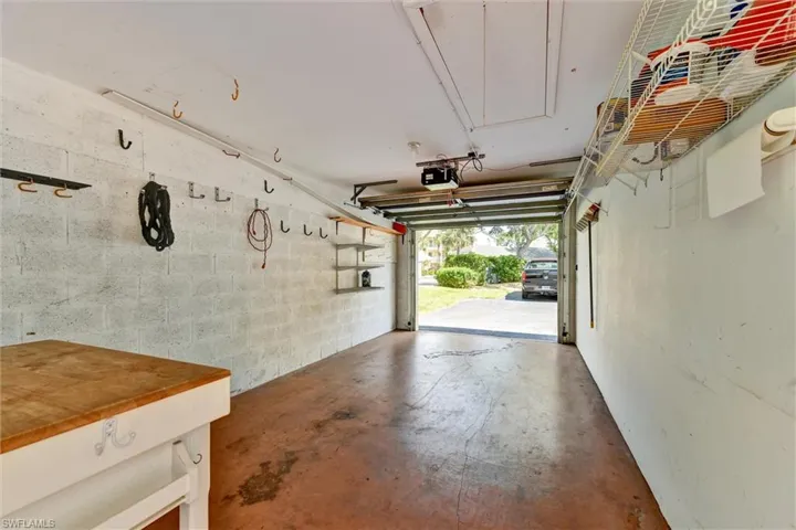 Garage from Door to Courtyard with Direct Access to Kitchen