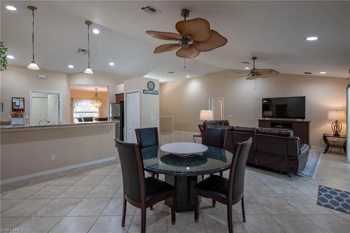 Just off the kitchen - this can be used as dining or expanded great room.